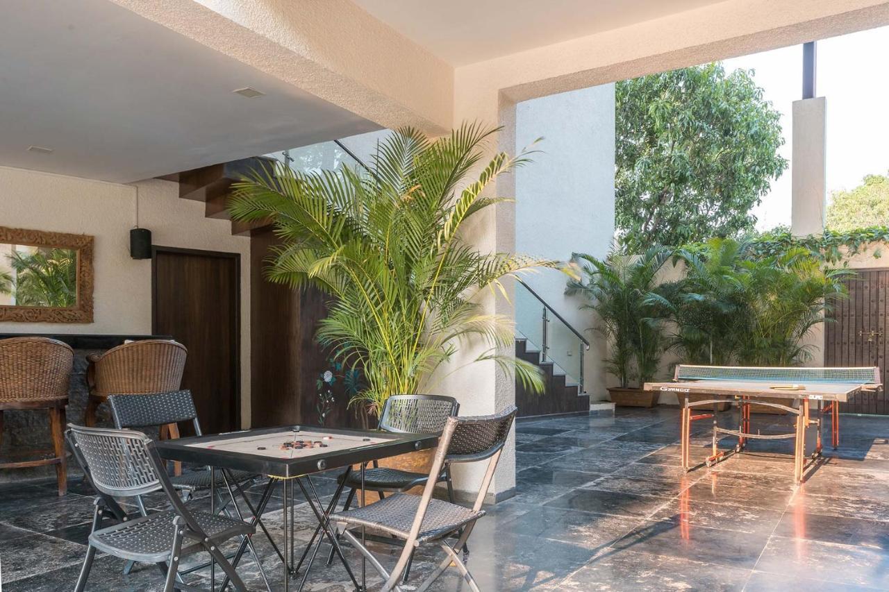 The Leaf By Stayvista - An Enchanting Escape Offering A Pool, Terrace, Lush Lawn, Contemporary Interiors, And Indoor Games アリバグ エクステリア 写真